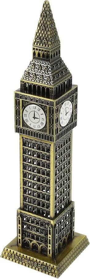 Allecto Plus Britse Big Ben Tafel Klok Decoratie Architecturale Model Elizabeth Toren Huishoudelijke Ambachten en Speelgoed Home Decor Legering Desktop Reizen • Unieke Metalen Klok Vintage Stijl Leuk Decoratiestuk
