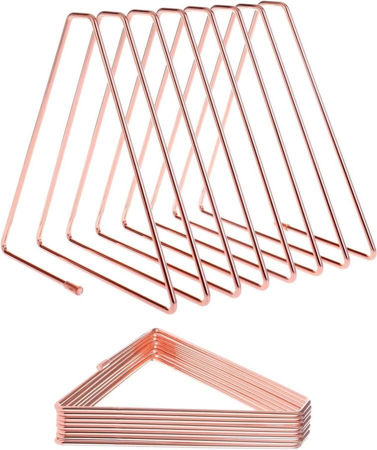 Allecto Plus Bureau organizer roze goud van metaal voor tijdschriften en documenten in studeerkamers en kantoren