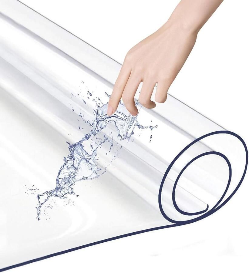 Allecto Plus Bureaubeschermer 100 x 50 cm Antislip en Waterdicht Transparant Geschikt voor kantoor en thuisgebruik Perfect voor schrijftafel en tafelblad