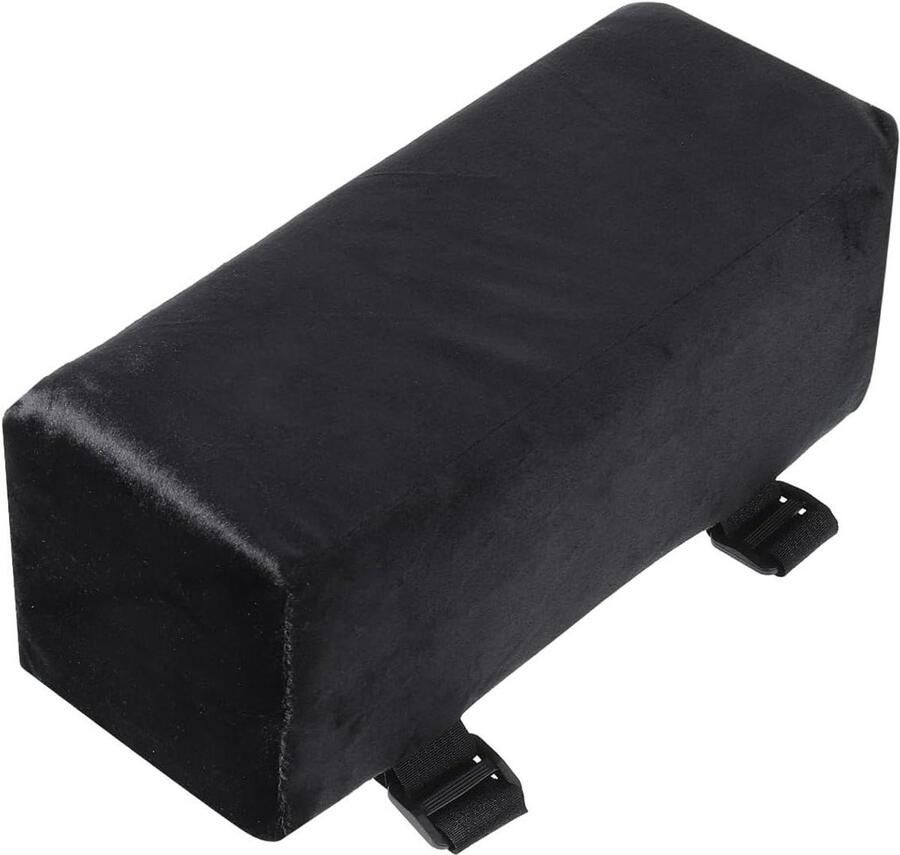 Allecto Plus Bureaustoel armleuning kussen Traagschuim Computer Zwart Beschermers Armpads Bureaustoel pads 1 stuk