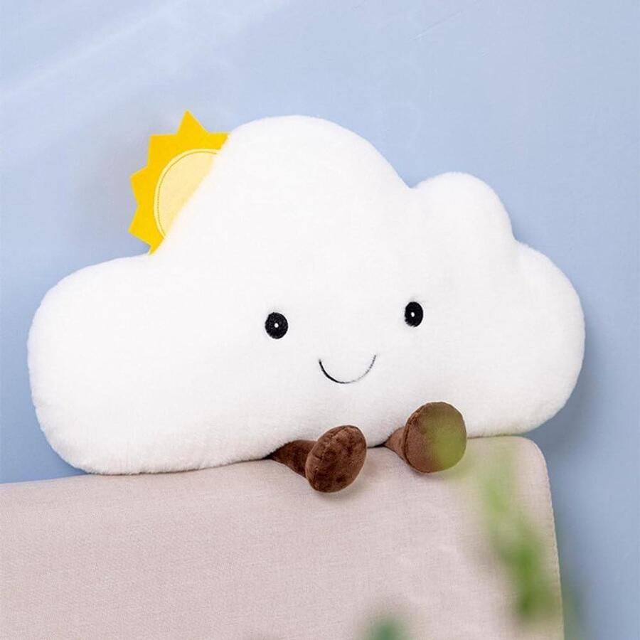 Allecto Plus Cartoon wolken vormige gooien kussens voor slaapkamer en kantoor. Lekker lezen of slapen. Rugkussen voor stoel of auto met leuke decoratie