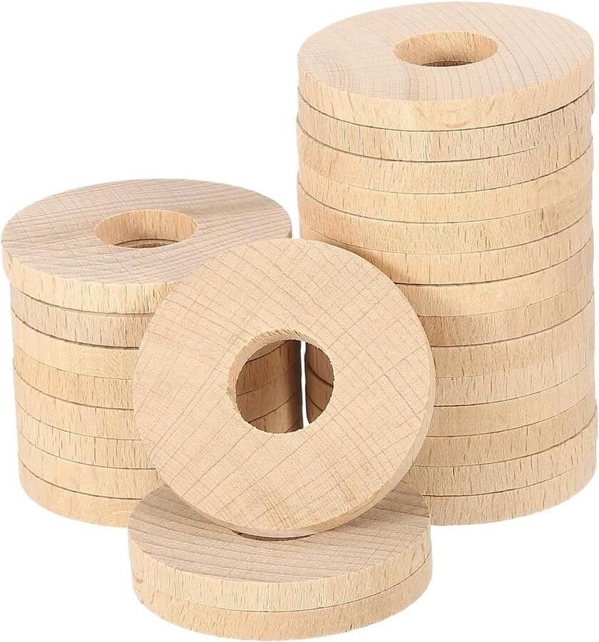 Allecto plus Cederhouten blokken voor kledingorganisatie set van 25 stuks aromatische accessoires voor kasten en laden natuurlijk cederhout 46 x 16 x 5 mm