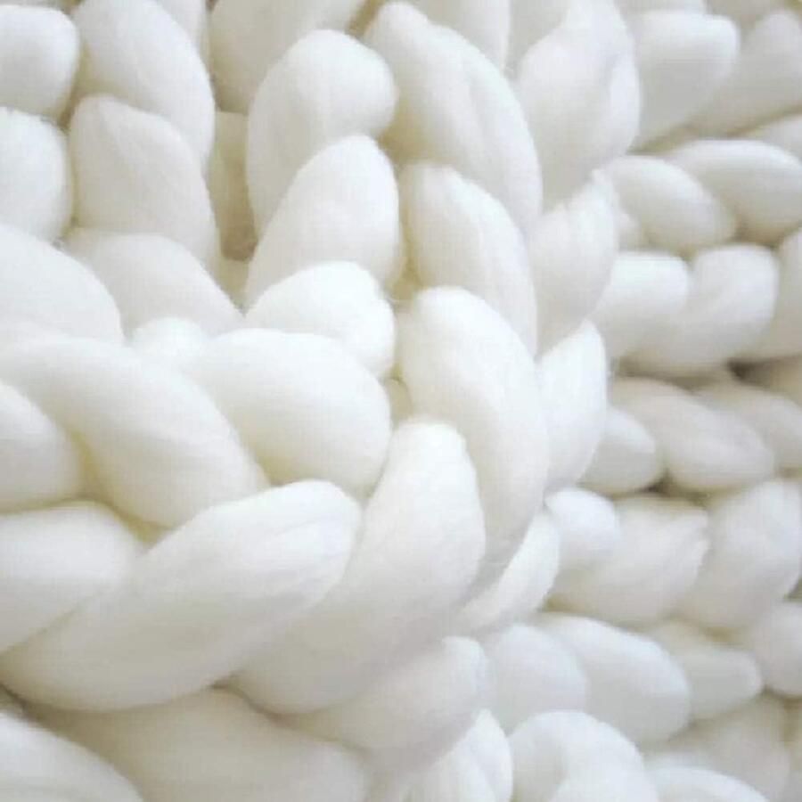 Allecto Plus Chunky Gebreide Deken voor Huisdier Bed of Sofa Handgemaakt Gezellige Home Decor Gift