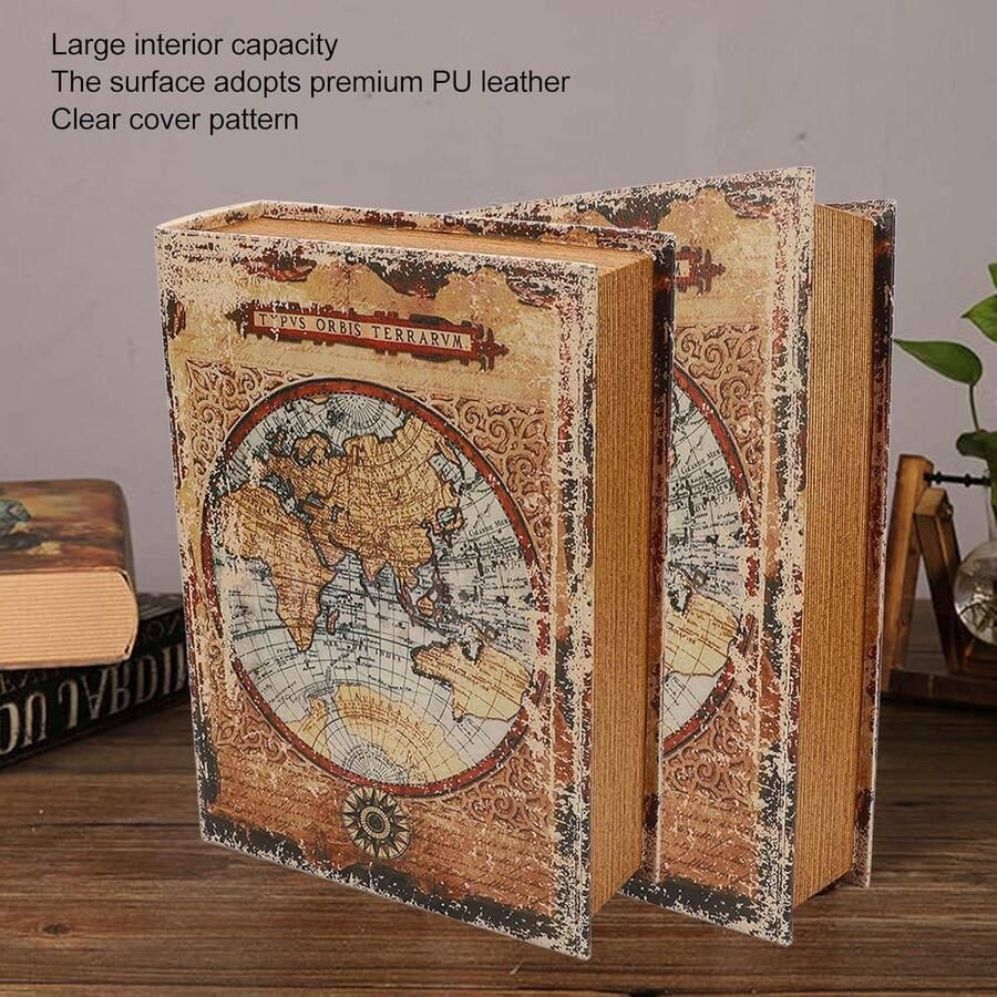 Allecto Plus Decoratief kunstboek vintage Europese stijl voor kantoor en bar Esthetische decoratie voor salontafel 30 x 21 5 x 7 5 cm