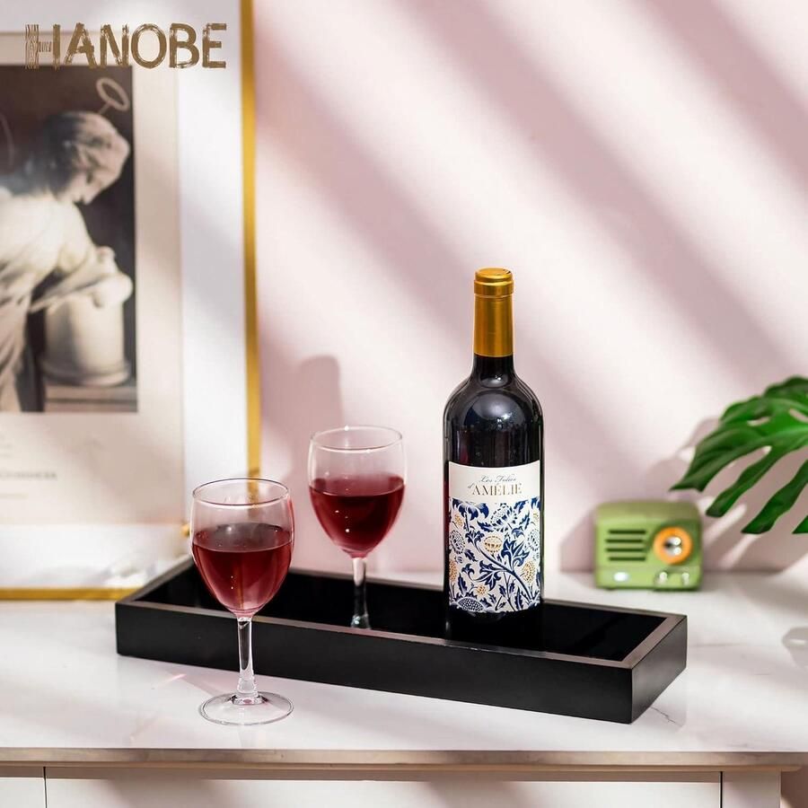 Allecto plus Decoratief langwerpig dienblad voor eettafel koffiebar en woonkamer