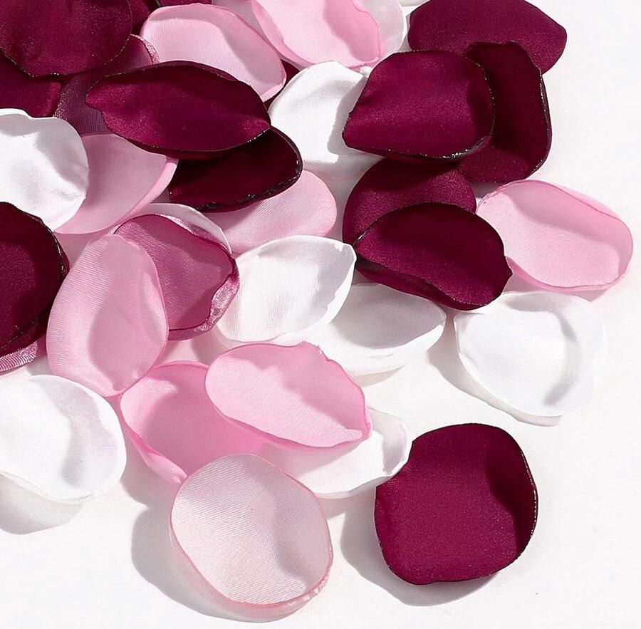 Allecto Plus Decoratieve Bloemblaadjes voor Eettafel 200 stuks Bruiloftsdecoratie Romantische Feestscène