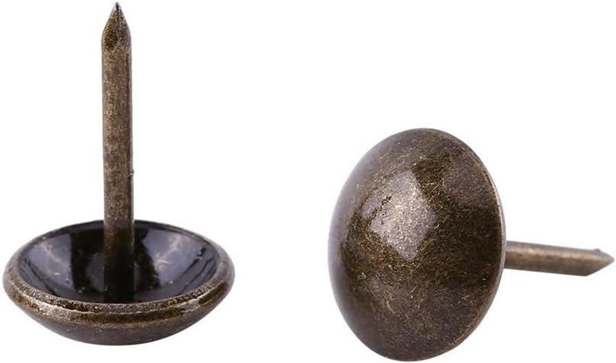 Allecto plus Decoratieve Vintage Bronzen Metalen Nagels voor Meubels Set van 100 stuks met Steampunk Design Ideaal voor Decoratie van Schoenen Deuren en Lampen Afmetingen 11 * 17mm