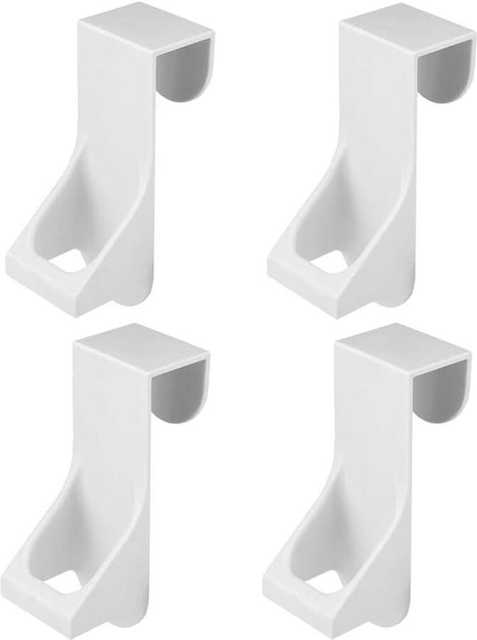 Titel: Spray fles opbergrek met deurhanger 4 stuks haak kapstok voor keuken en badkamer (wit 9 5 x 5 x 2 cm)