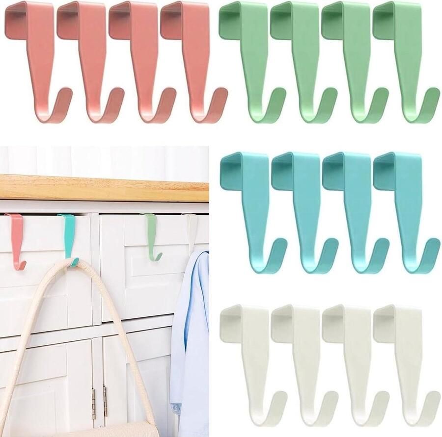 Allecto plus Deurkapstok om op te Hangen met 16 Kledinghaken voor Buiten en Kamerdeur