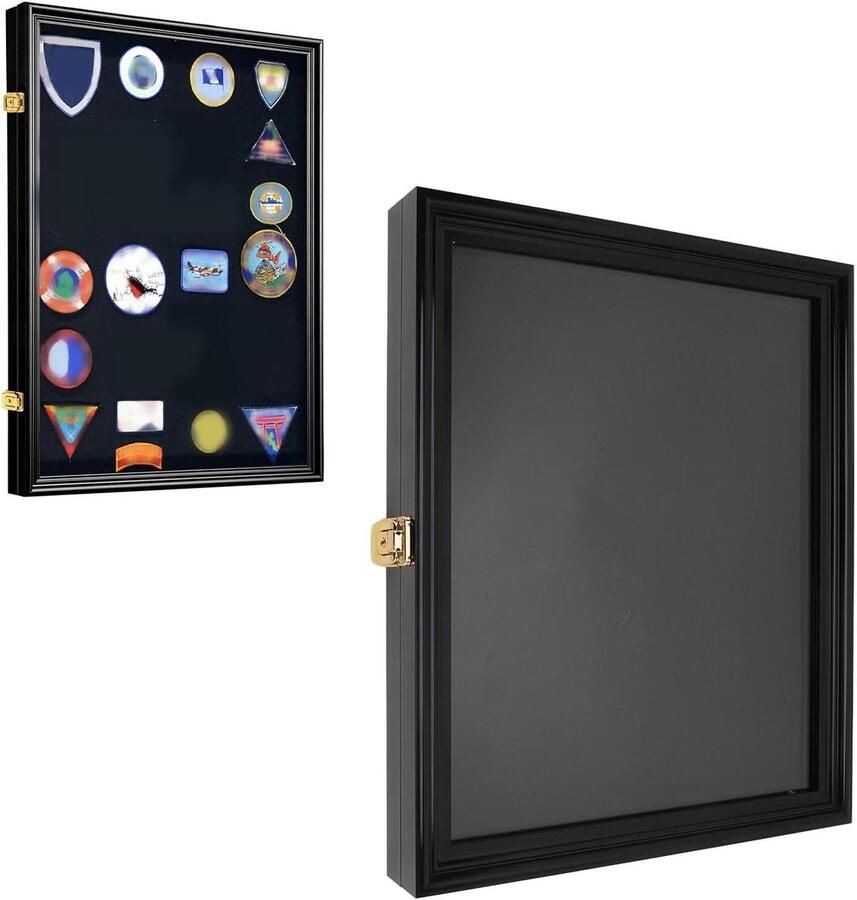 **Allecto plus Diepe Schaduw Box Frame voor Bruiloftsherinneringen en Foto's** Maak herinneringen tastbaar met deze 13x16 inch diepe schaduw box vitrine voor boeketten jurken en vlaggen