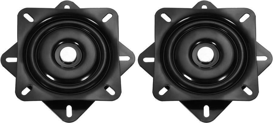 Allecto plus Draaiverbindingen voor barkrukken 360° draaibaar 2 stuks zwart voor tafel Ø12 7 cm (5 inch)