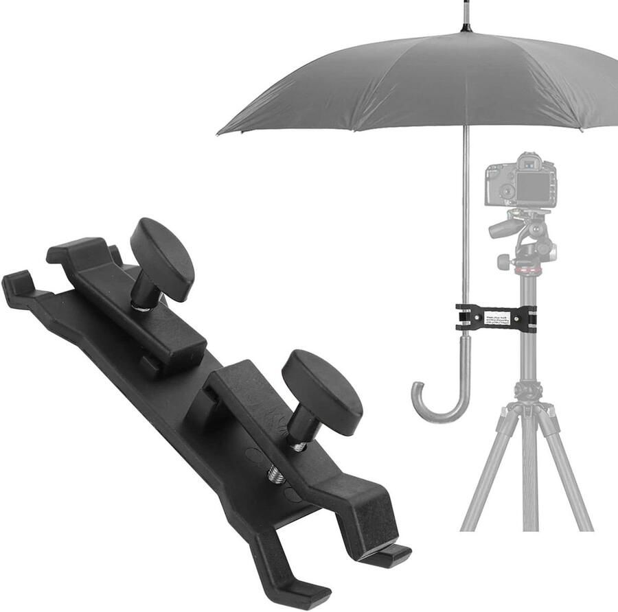Allecto plus Duurzame parapluhouder voor elektronische statiefcamera ABS materiaal Sterke parapluklem
