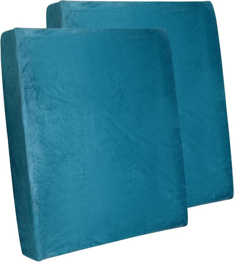 Allecto plus Elastische bankhoezen voor eenpersoonsbed Set van 2 Wasbaar Donkerblauw Meubelbescherming