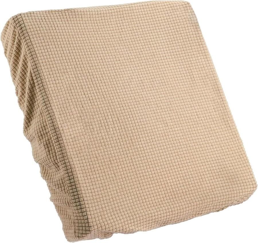 Allecto plus Elastische Bankovertrek 50 x 50 cm Polyester Magisch Patroon Wasbaar Kaki Kleur Antislip Voor Thuis Meubelbescherming