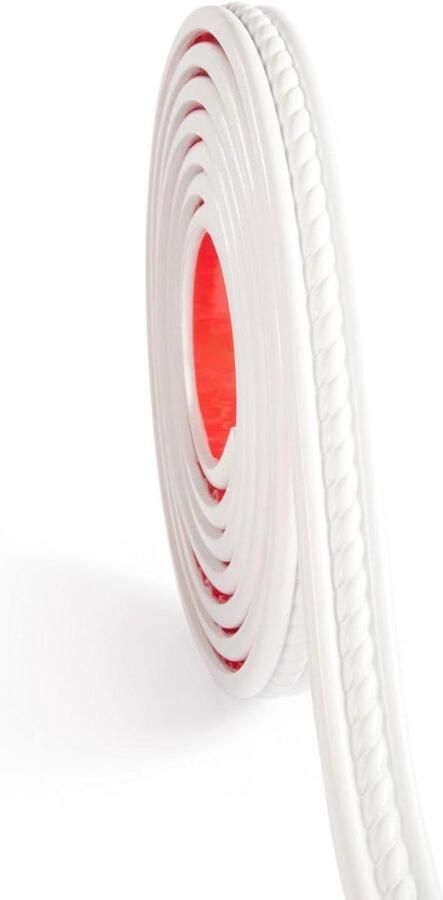 Allecto plus Flexibele Moulding Trim voor Muurbekleding en Plafond Zelfklevend PVC 3D Kroon Moulding Strip 2 cm Decoratieve Rand voor Kasten Spiegels en Fotolijsten Muur Achtergrond Eenvoudig Peel en Stick 5 meter