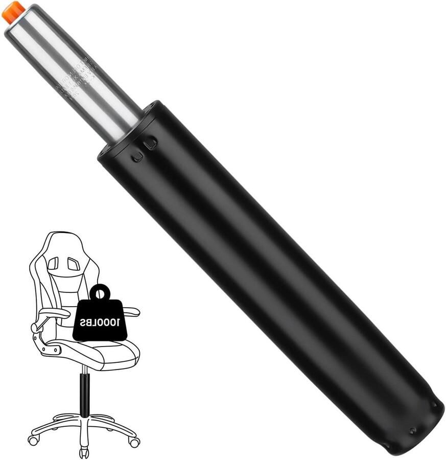 Allecto Plus Gasdrukveer kwaliteit bureaustoel vervanging gaslift 450 kg in hoogte verstelbare gasveer voor draaistoelen universeel geschikt ergonomisch comfort