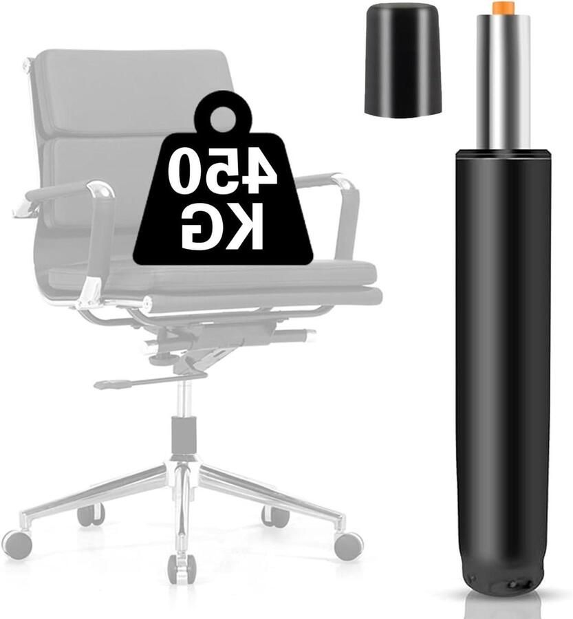 Allecto plus Gasdrukveer voor bureaustoel vervanging gasveer 450 kg draaistoel bureaustoelen en stoelen