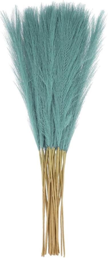 Allecto plus Gedroogde faux pampasgras 20 stuks 53 cm herfstdecoratie thuis vaas vloeren tafel bruiloft Lichtblauw