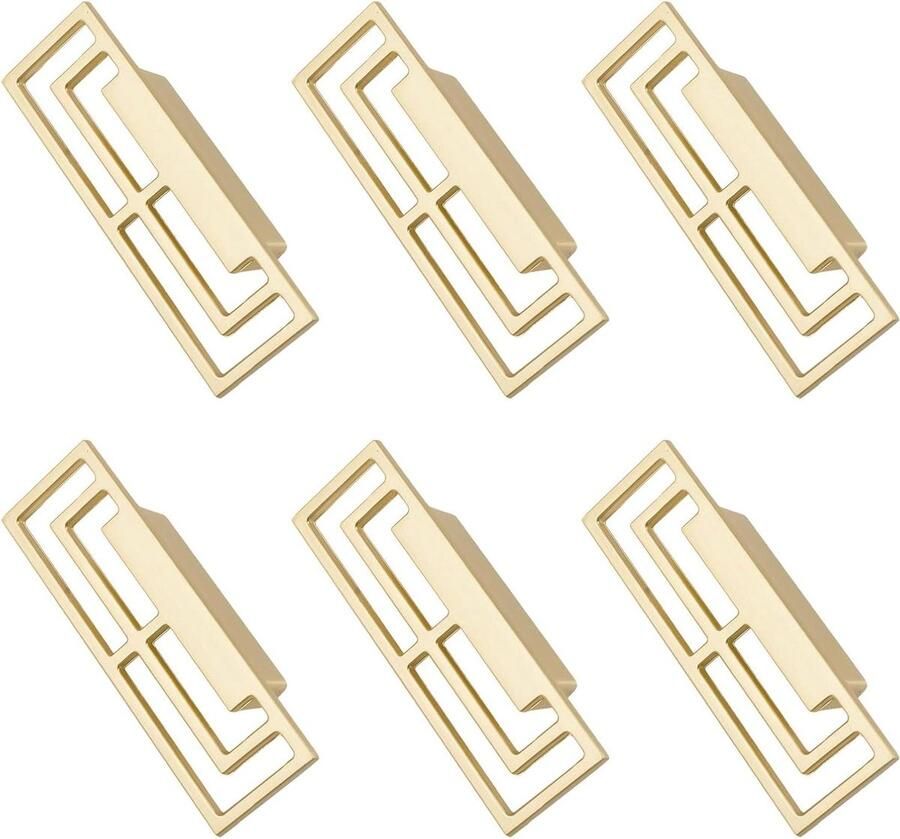 Allecto plus Goud geborstelde lade handgrepen Set van 6 Moderne Chinese stijl Gunstige patronen Dubbel gat 32 mm Kast hardware