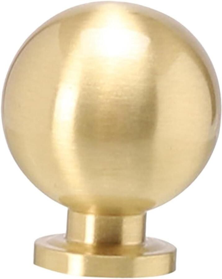 Allecto plus Gouden Bal Handvat voor Badkamer en Dressoir Meubelknoppen van Messing