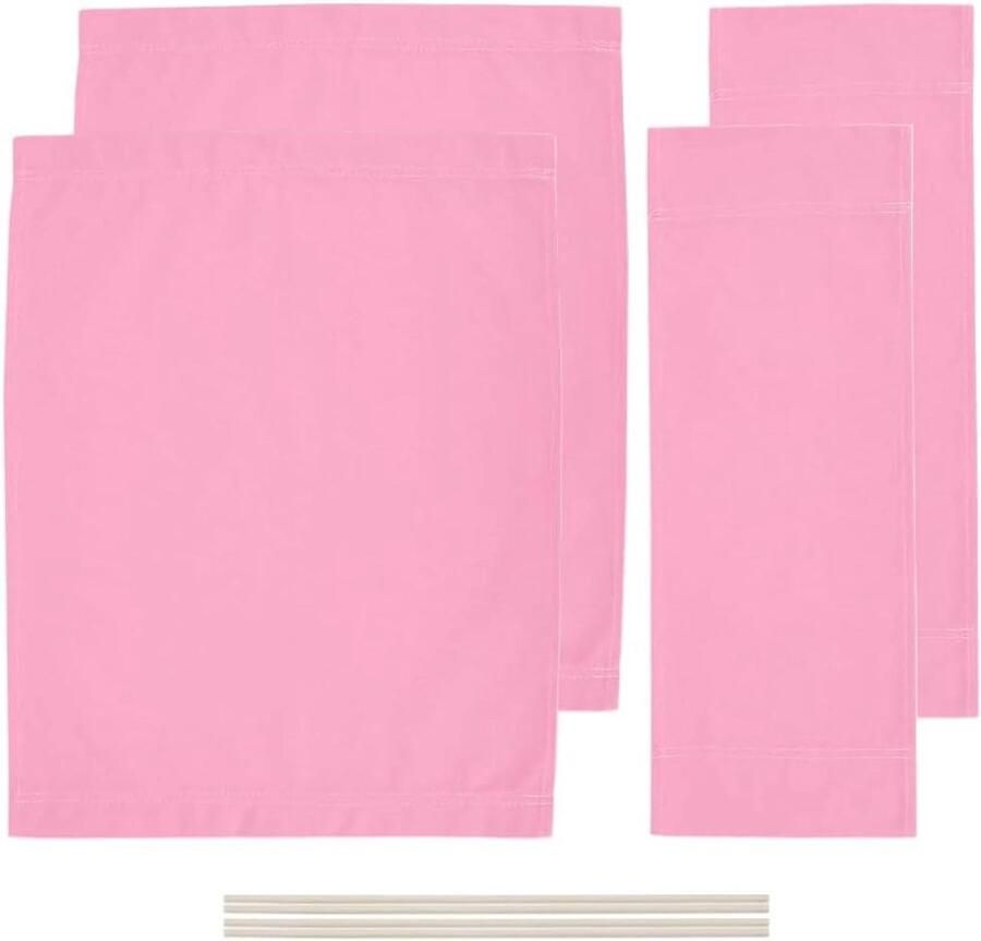 Allecto plus Grote Maat Make-up Artiest Stoel Cover Set. Directeurs Stoel Canvas Vervanging. Parel Roze Stoelhoezen voor Tuin en Film Stoelen