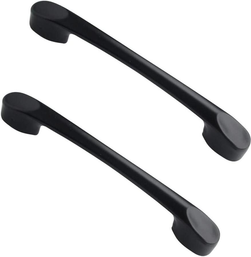 Allecto Plus Handgrepen voor laden en kasten Moderne meubelgrepen Keukengrepen Ladegrepen Zwart Voor kasten in keuken en slaapkamer