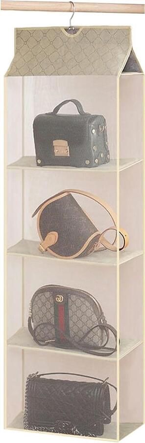 Allecto Plus Handtas Ophang Organiser Kledingkast Opbergsysteem Ruimtebesparende Opruimer voor Tas en Kleding
