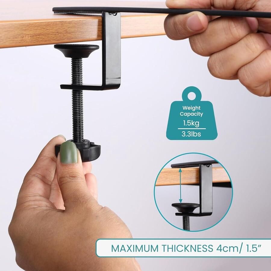 Allecto plus Hangende Opbergmap voor Bureau A4 Documentenrek voor Thuis of Kantoor Opklem Map voor Tijdschriften Papieren Mappen Documentopslag