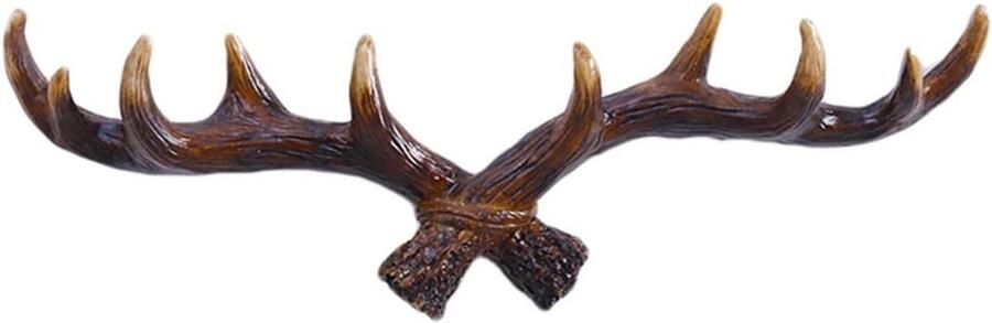Allecto plus Herten Gewei Haak 16 voor Rustieke Decoratie met Kapstok en Sleutelhouder