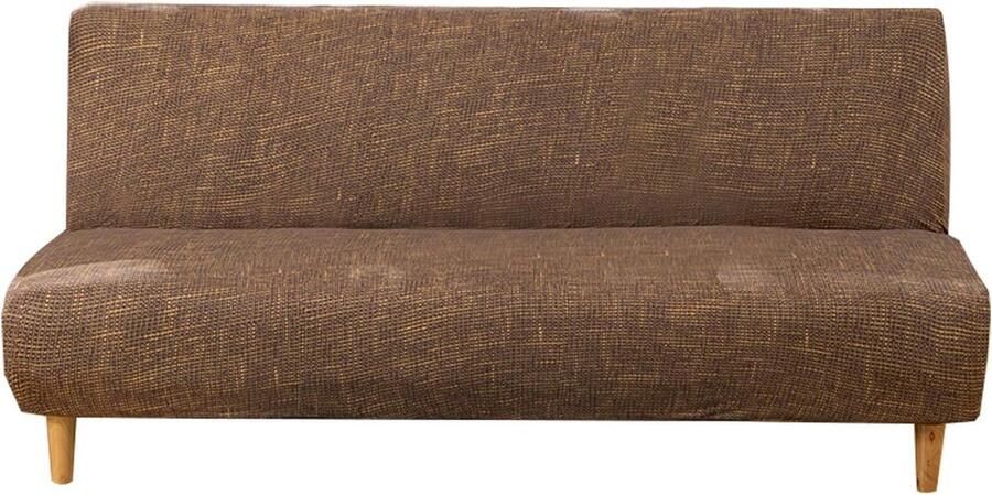 Allecto Plus Hoes voor armloze 2- of 3-zitsbank rekbare elastaan futonhoes met print antislip bescherming print 11 180-210 cm