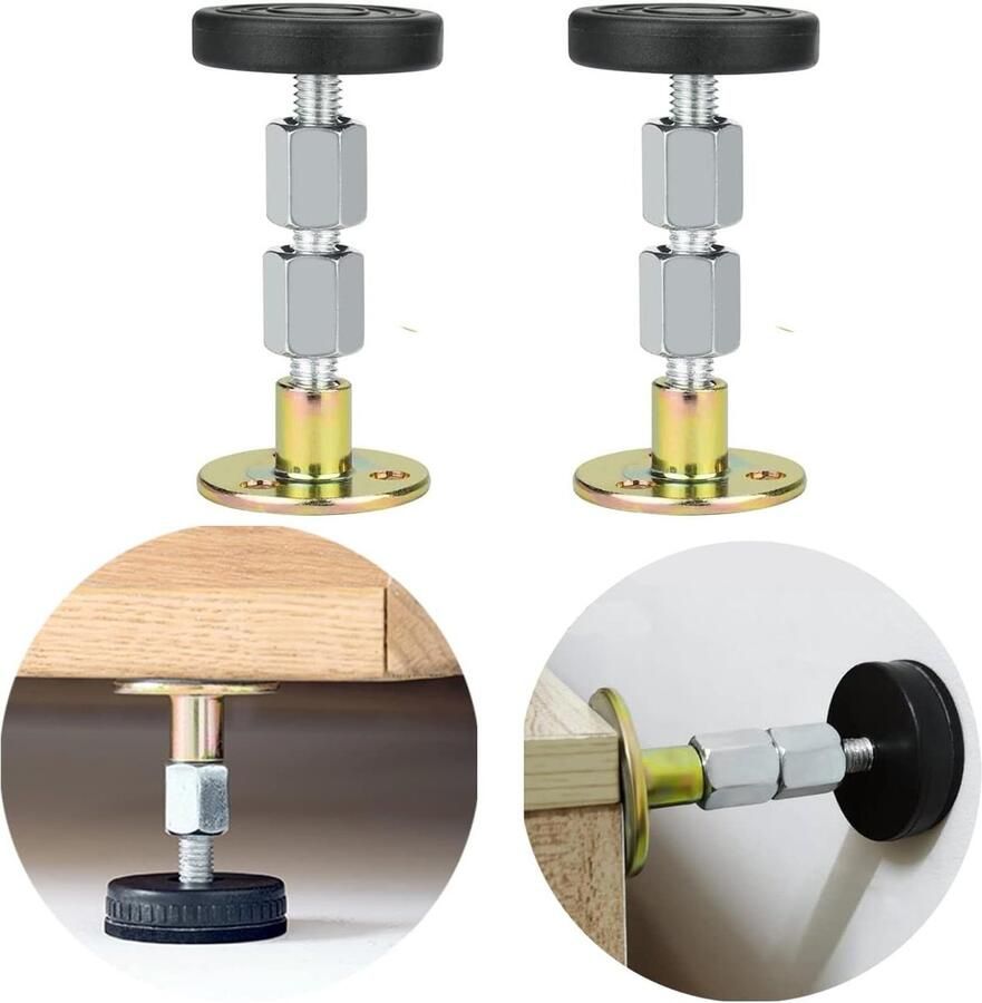 Allecto Plus Hoofdbord Stabilisator Set voor Bedframe Antischudgereedschap voor Kasten en Banken