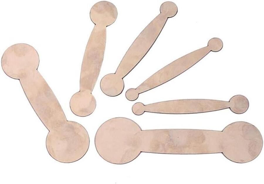 Allecto Plus Reparatie gereedschap voor stalen klarinetkussentjes 6 stuks Houten blaasinstrument reparatie