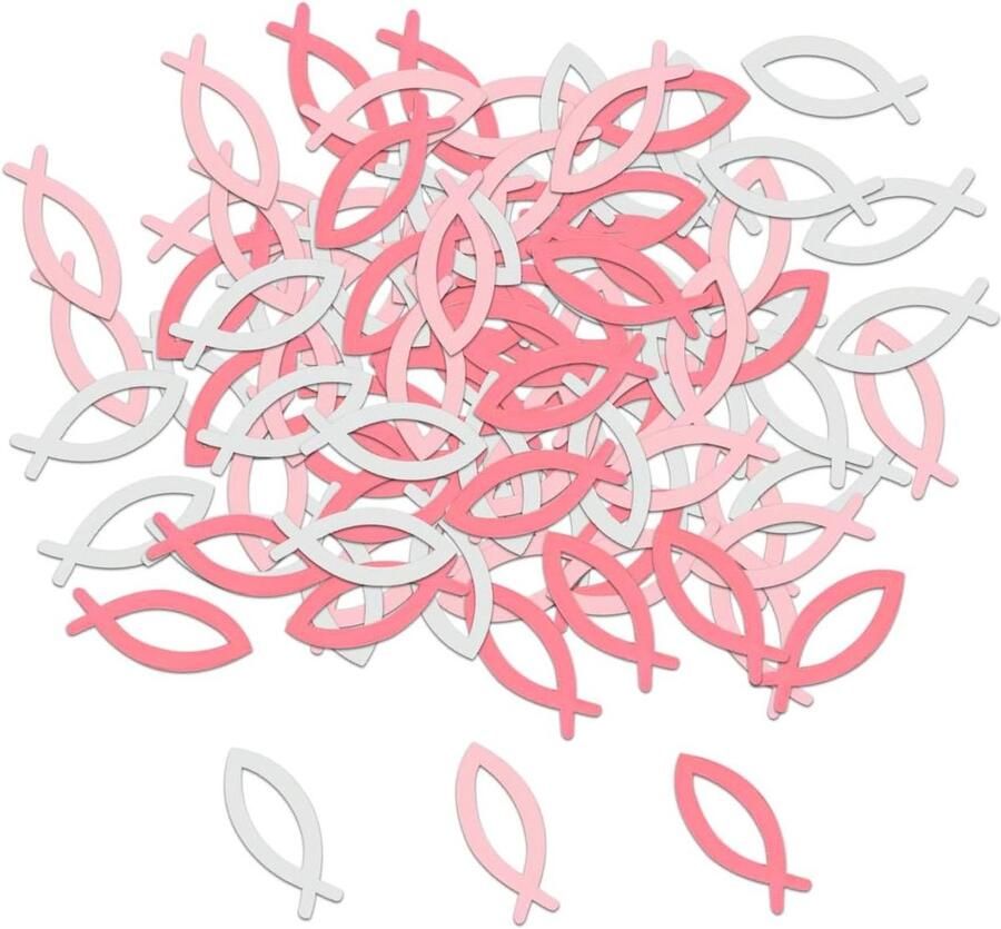 Allecto Plus Houten Visdecoraties Set van 100 stuks voor Eettafel en Woondecoratie