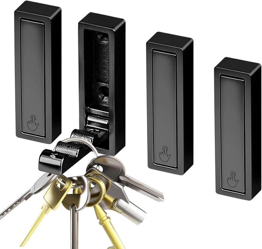 Allecto Plus Inklapbare kapstok voor slaapkamer keuken badkamer Wandkapstok voor entree Ideaal voor jassen tassen rugzakken Opvouwbaar