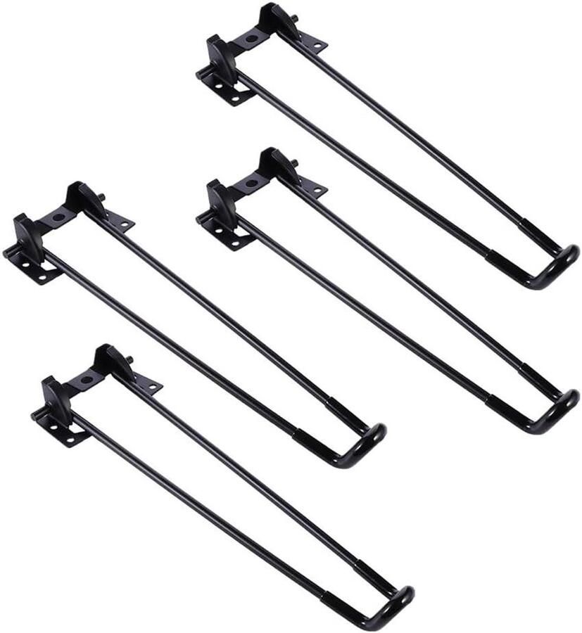 Allecto plus Inklapbare metalen tafelpoten Set van 4 stuks Thuistafelpoot IJzeren tafelpoten