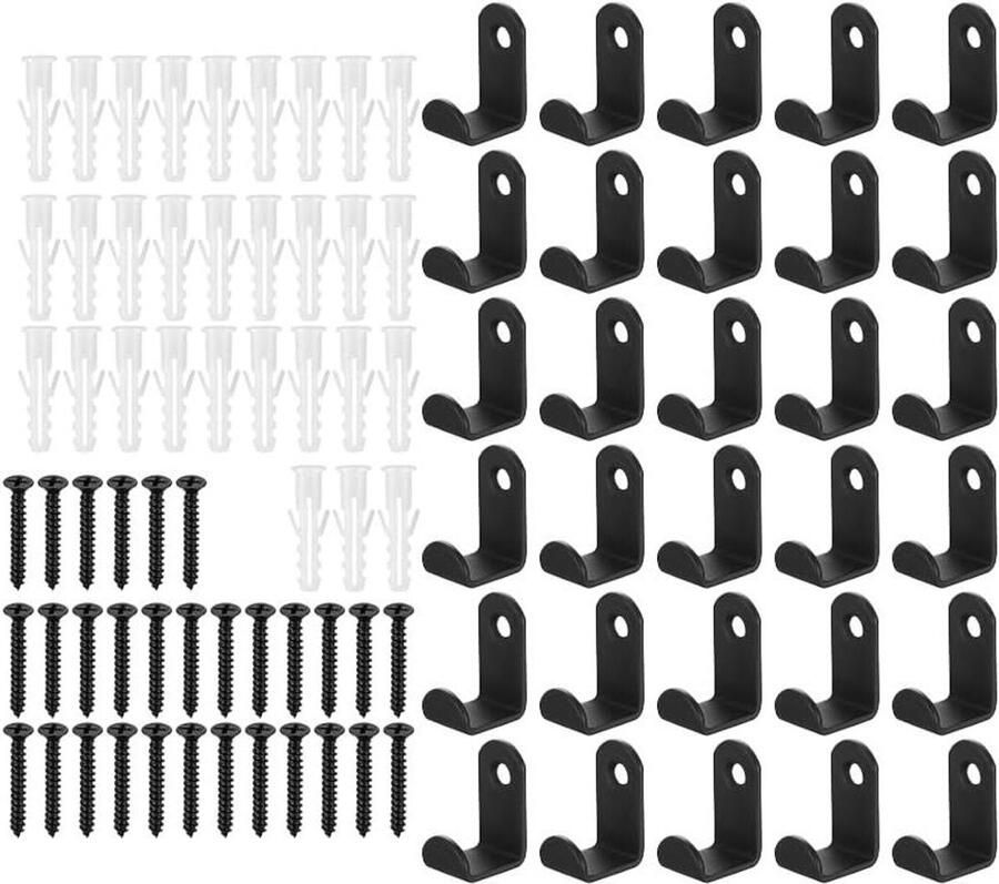 Allecto plus Kapstokhaken voor slaapkamer badkamer woonkamer 30 stuks