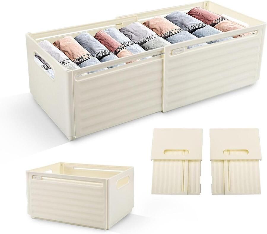 Allecto Plus Kledingkastorganizer 2 stuks voor keukenkasten en kledingkasten