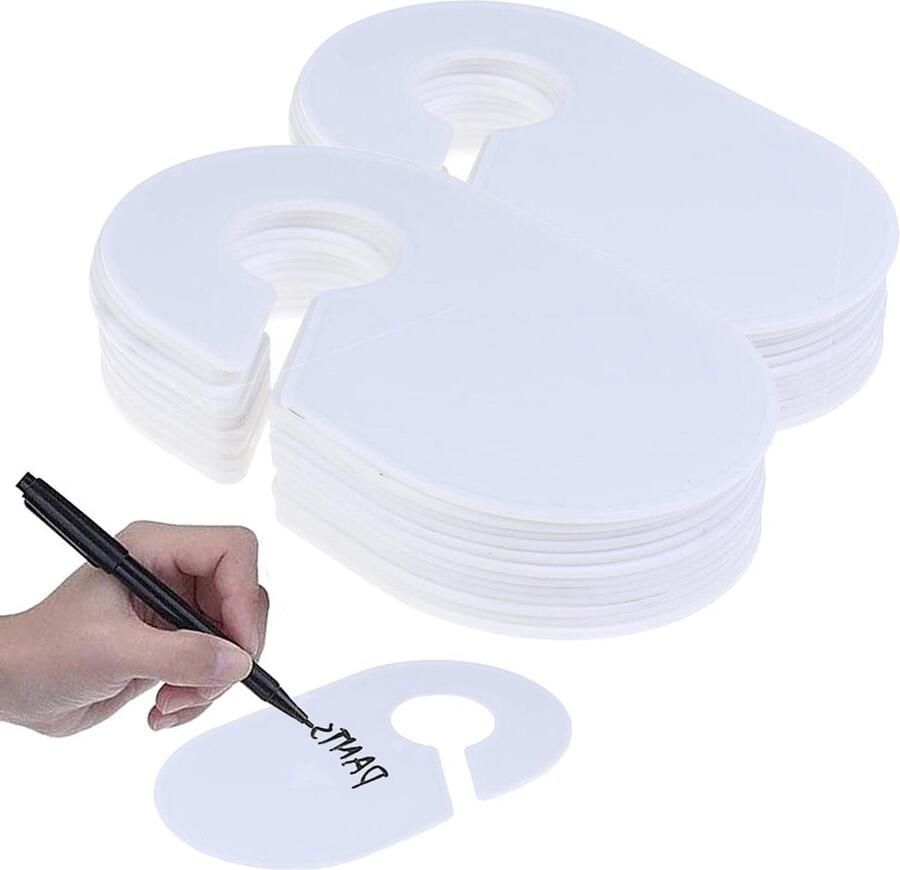 Allecto Plus Kledingrek voor baby's en volwassenen Kledingmaten verdeler 10 stuks