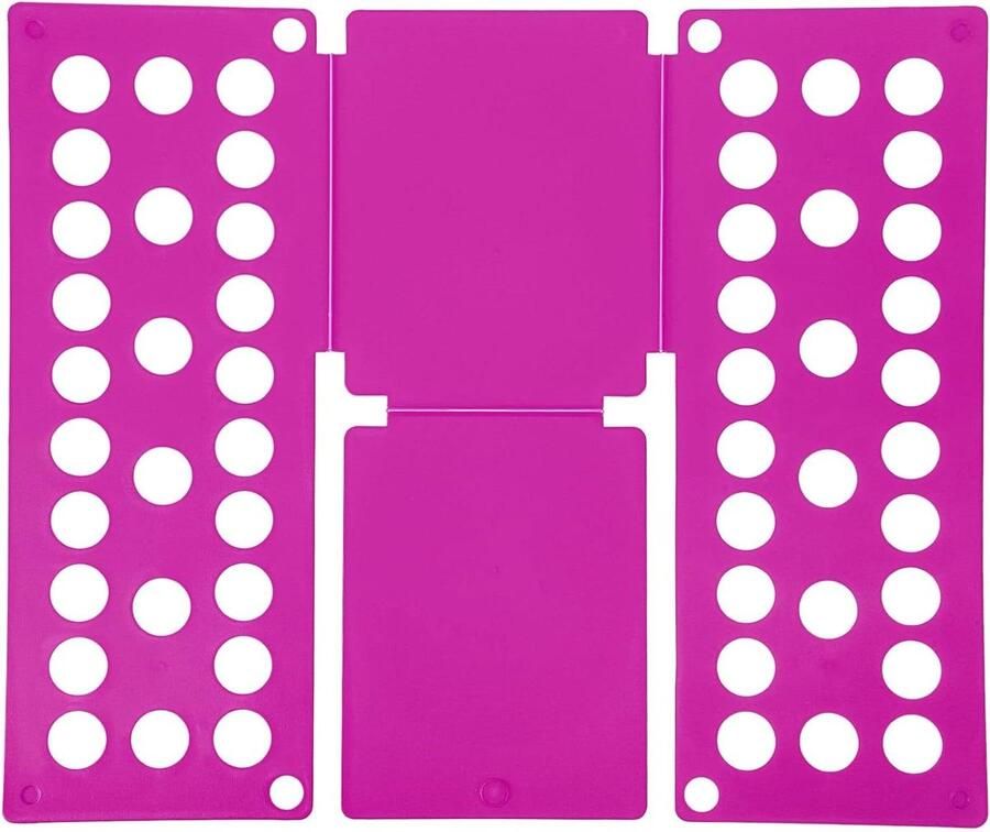 Allecto plus Kledingvouwplank voor T-shirts Opvouwbare T-shirt organizer Kledingopslag Donkerrood 45 x 40 cm