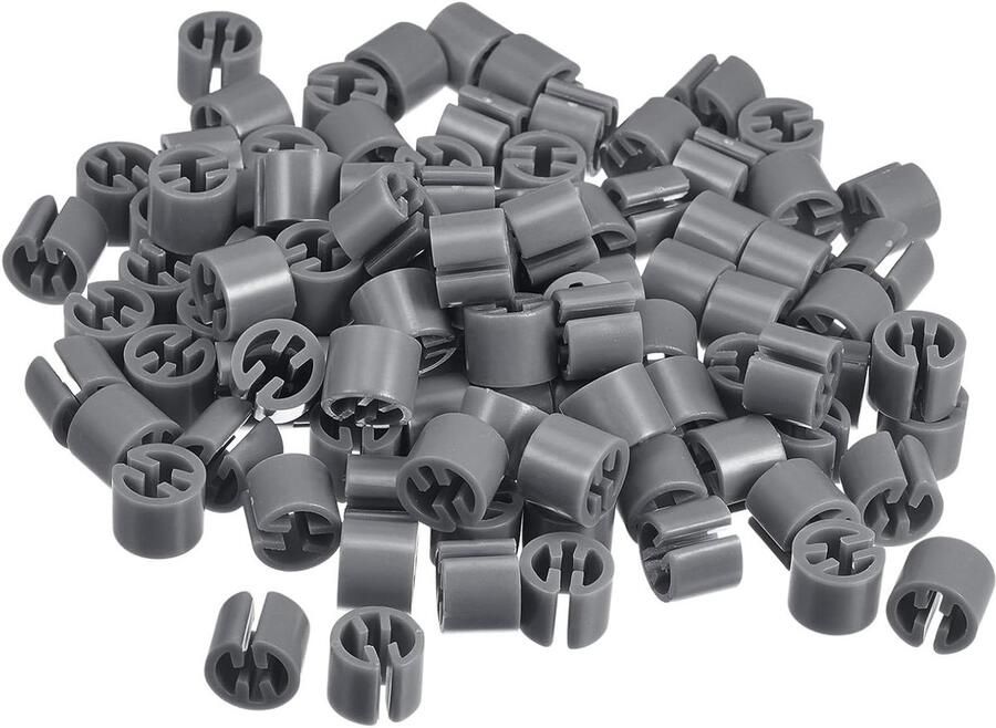 Allecto plus Kleerhangermarker voor kledingkleuren coderen grijs 150 stuks