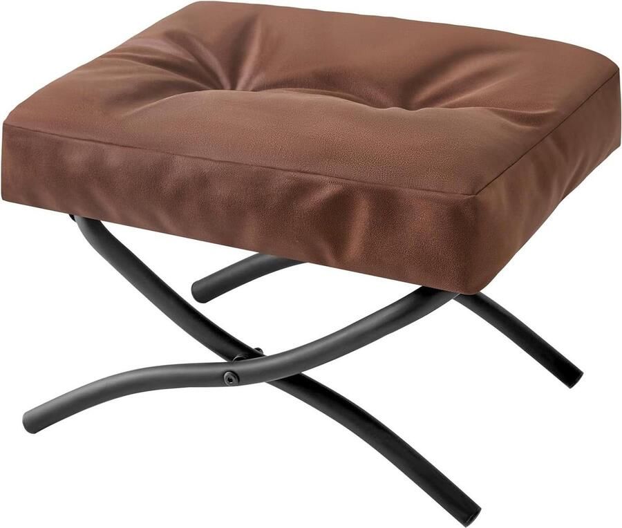 Allecto Plus Kleine voetenbank poef met verhoogde pootjes voor extra comfort en ontspanning