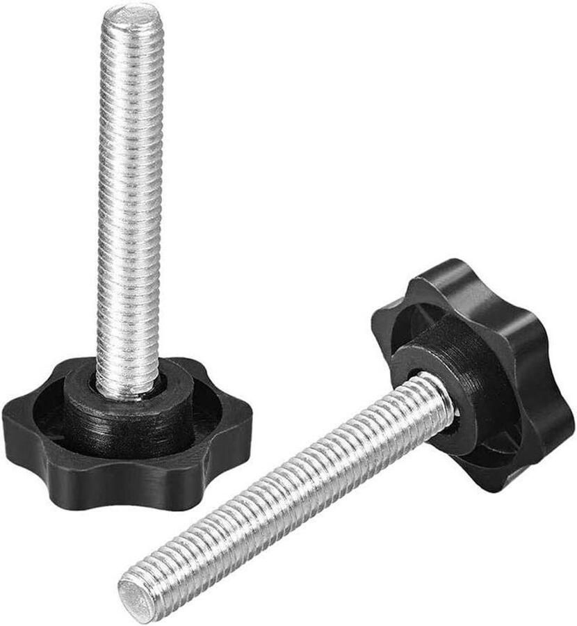 Allecto Plus Klem Schroef Knop M8 Plum Hex Shaped 10 Stuks Ster Knop Vervanging Machine Equipment Vastklemmen M8 x 50mm