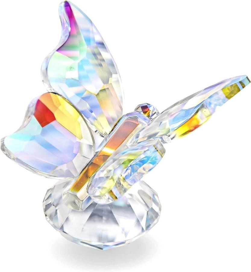 Allecto plus Kleurrijke Crystal Butterfly Collectie Beeldjes Glas Dieren Tafel Decor Presse-papier Prachtige Decoratieve Items voor Thuis