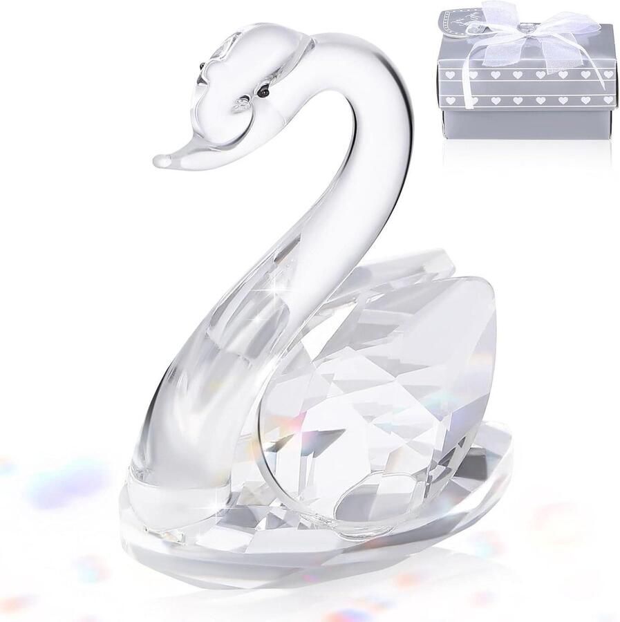 Allecto plus Kristallen Zwaan Decoratie voor Bureau Stijlvol Huis Ornament Home Design en Bijzondere Gift