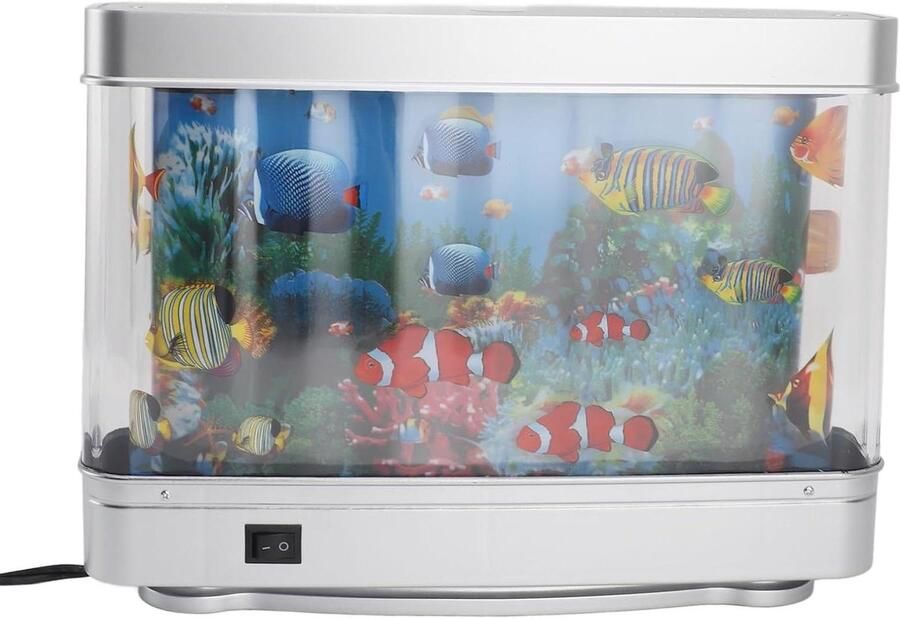Allecto Plus Kunstmatige Aquarium Decoratieve Lamp LED-simulatie Siervissen Nachtverlichting Stil en Geluidsarm Binnendecoratie Desktopornament Modern Design Duurzame Materialen