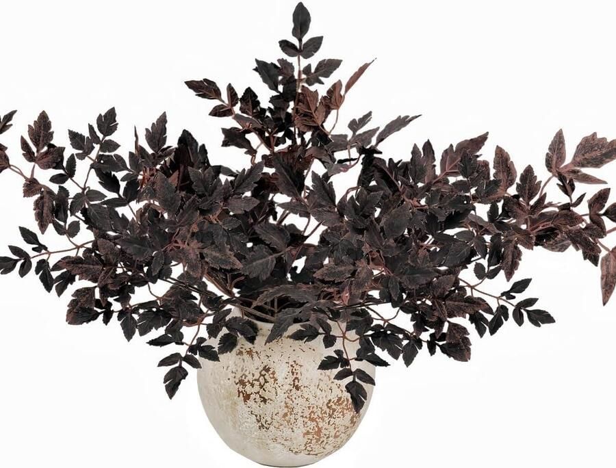 Allecto Plus Kunstplanten herfstdecoratie 3 stuks takken bladeren 80 cm voor Thanksgiving Halloween herfstfeest tafel huisdecoratie