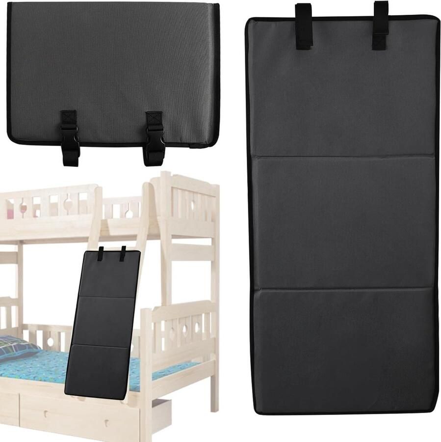 Allecto Plus Ladderafdekking voor kinderen Oxford-stof trapblok voor stapelbed voorkomt klimmen op trap 79 × 37 cm