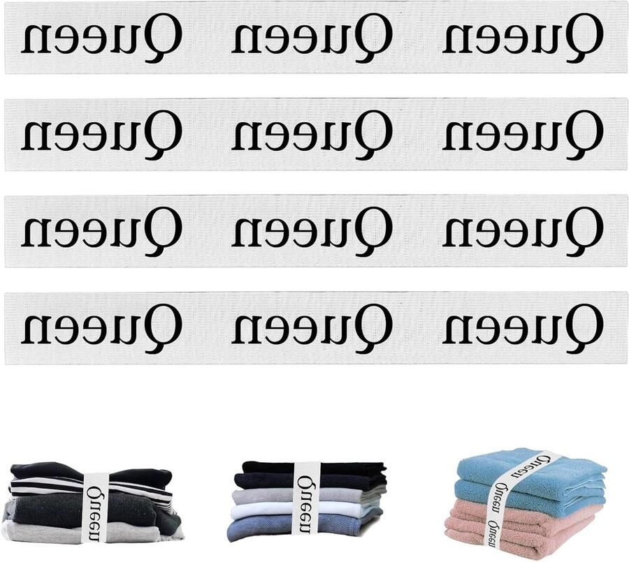 Allecto Plus Laken Organizer Bands Elastische Banden voor Lakensets Kast Garderobeopslag Slaapkamer Organisatie Set van 4 Comfortabel en Praktisch