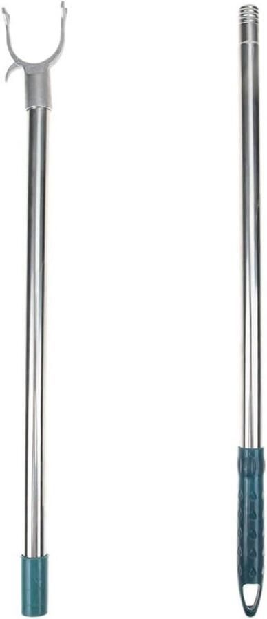 Allecto plus Lange uittrekbare kledingstang voor kast Verstelbaar en intrekbaar Plafond- en plankmontage Praktische haken