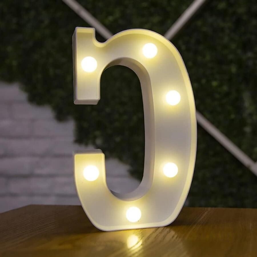 Allecto plus LED symbool vorm letterverlichting Alfabet tafellampen van plastic voor verjaardag bruiloft feest decoratie C